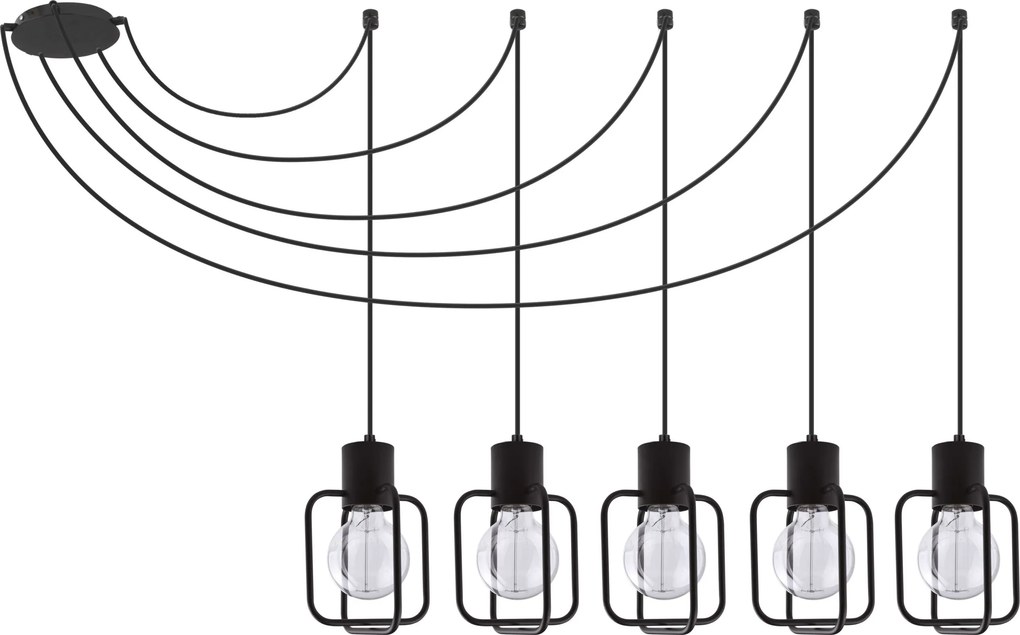 Sigma lighting loft függeszték aura fekete sig31108