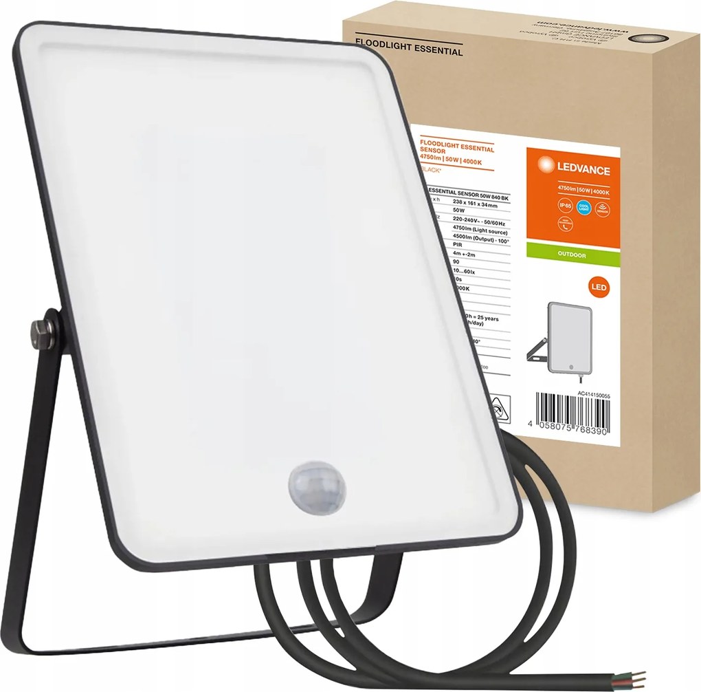 Led Halogén fényvető Mozgásérzékelő 50W 4000K IP65 Floodlight Ledvance