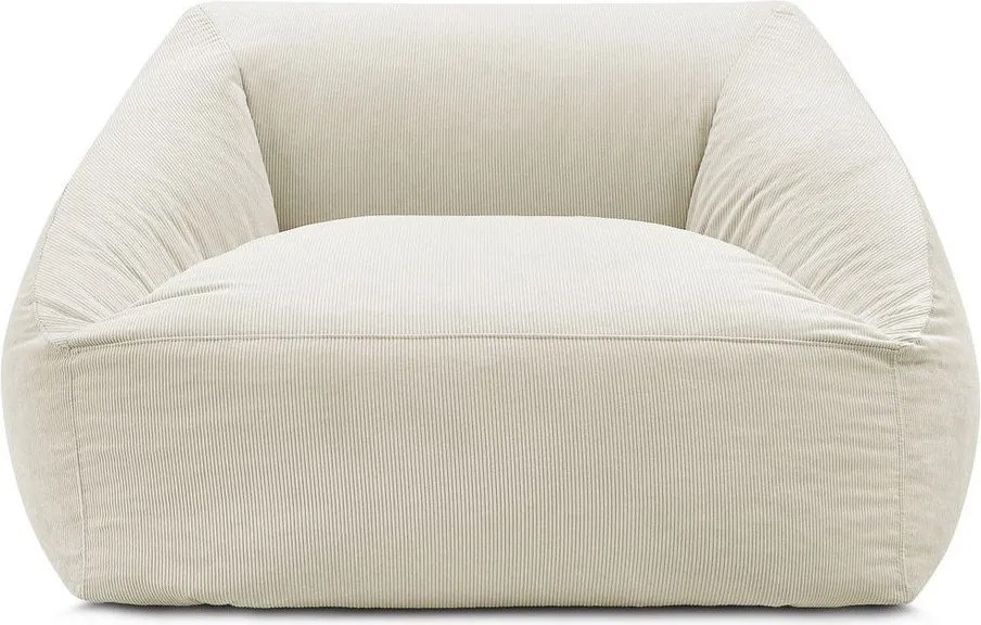 Bézs kordbársony babzsákfotel Lilibet – Bobochic Paris