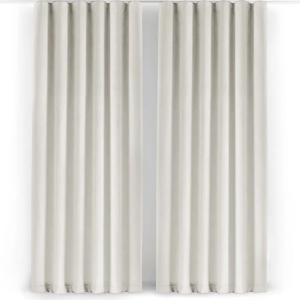 Krémszínű bársony dimout (részleges sötétítő) függöny 400x250 cm Velto – Filumi