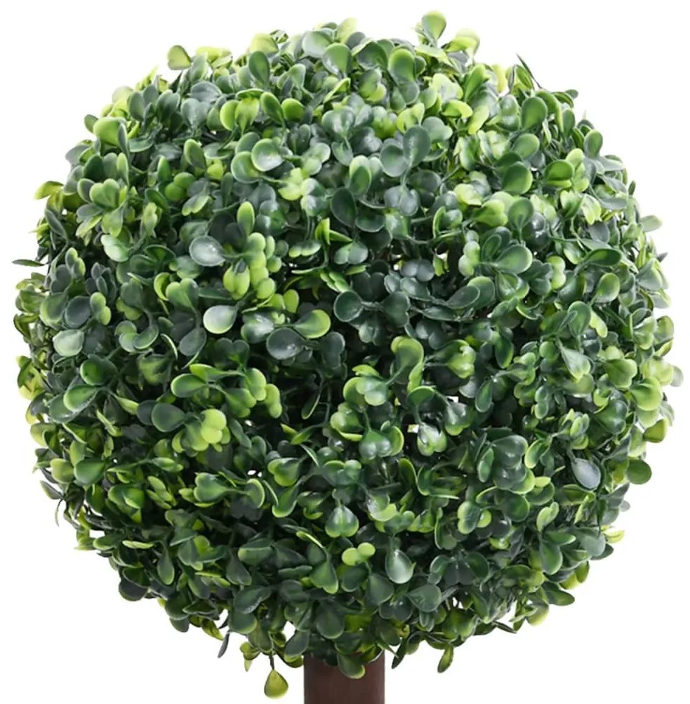 zöld gömbalakú cserepes műpuszpáng 118 cm