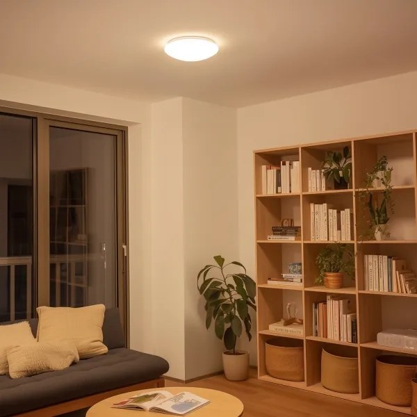 Eglo 33219 - GIRON-C RGB LED mennyezeti lámpa LED/17W/230V, átm. 30 cm, fehér