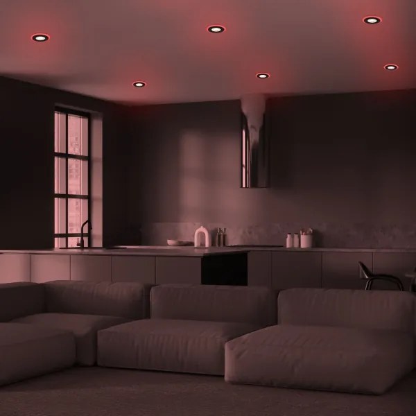 Briloner - KÉSZLET 3x LED RGBW Dimmelhető fürdőszobai beépíthető lámpa  LED/5W/230V IP44 + távirányító