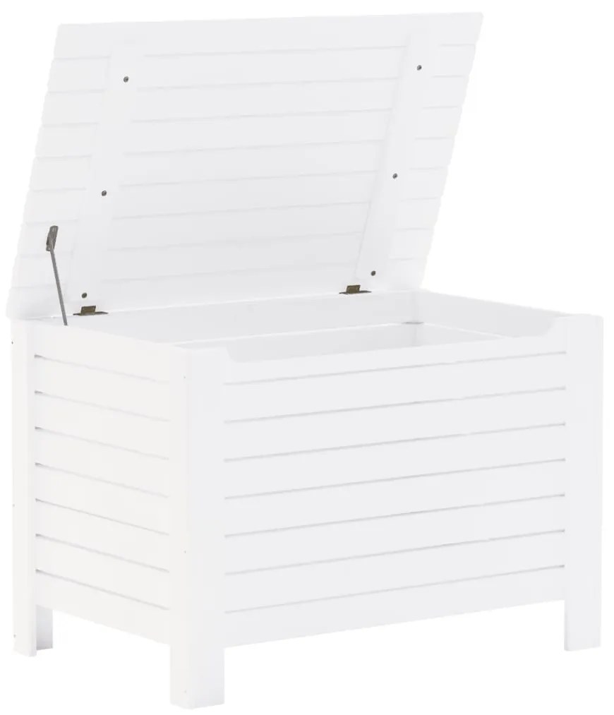 RANA fehér tömör fenyőfa tárolóláda fedéllel 100 x 49 x 54 cm