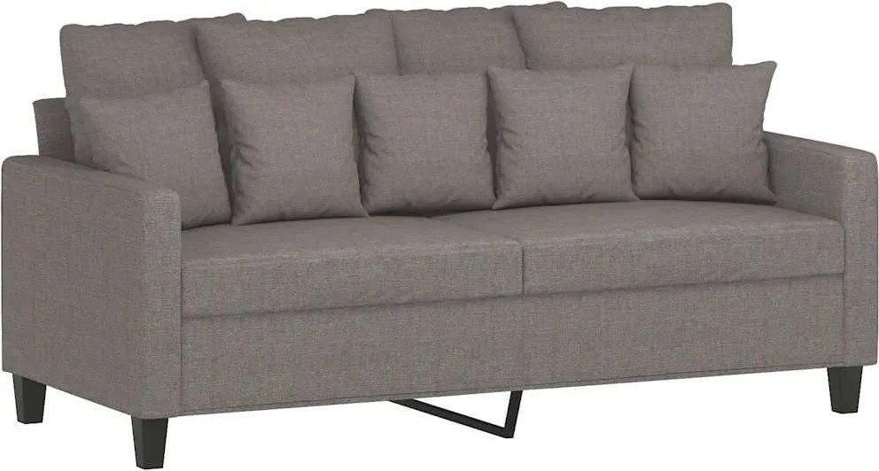 vidaXL kétszemélyes tópszínű szövet kanapé 140 cm