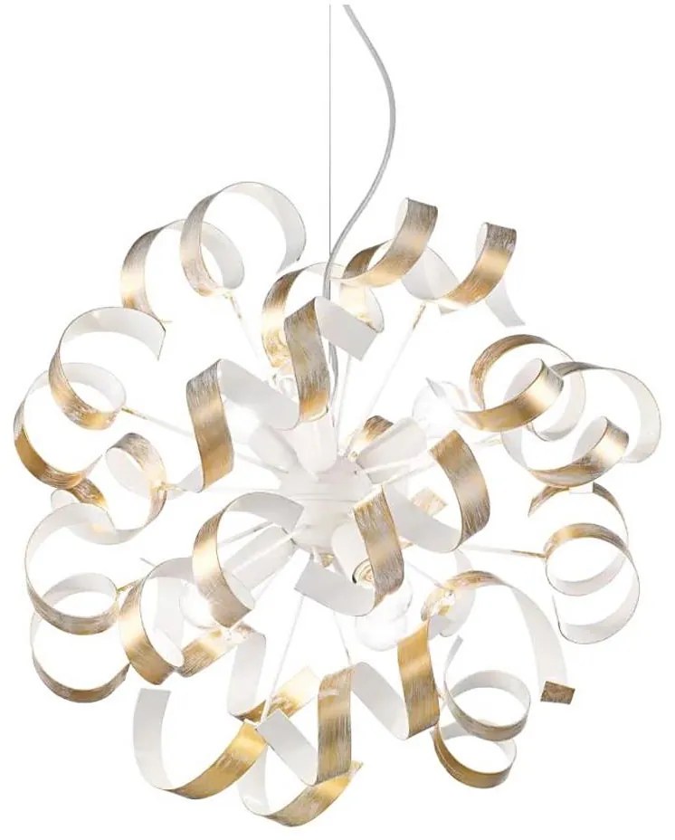 Ideal Lux - Csillár zsinóron VORTEX 6xE14/40W/230V átm. 53 cm arany/patinás