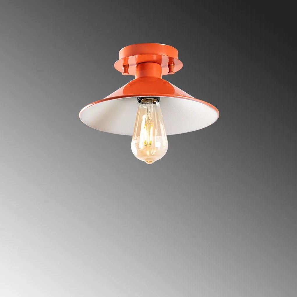 Koniksivama N-662 narancssárga fém függőlámpa, Ø24 cm