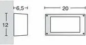 NOVOLUX 084Q-G31X1A-02 DEVON Modern Kültéri Fali Lámpa Fehér, Fekete GX53 IP66
