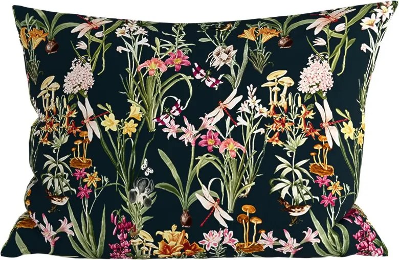 Mikroszálas párnahuzat MYSTIC GARDEN 50x70 cm, sötétzöld