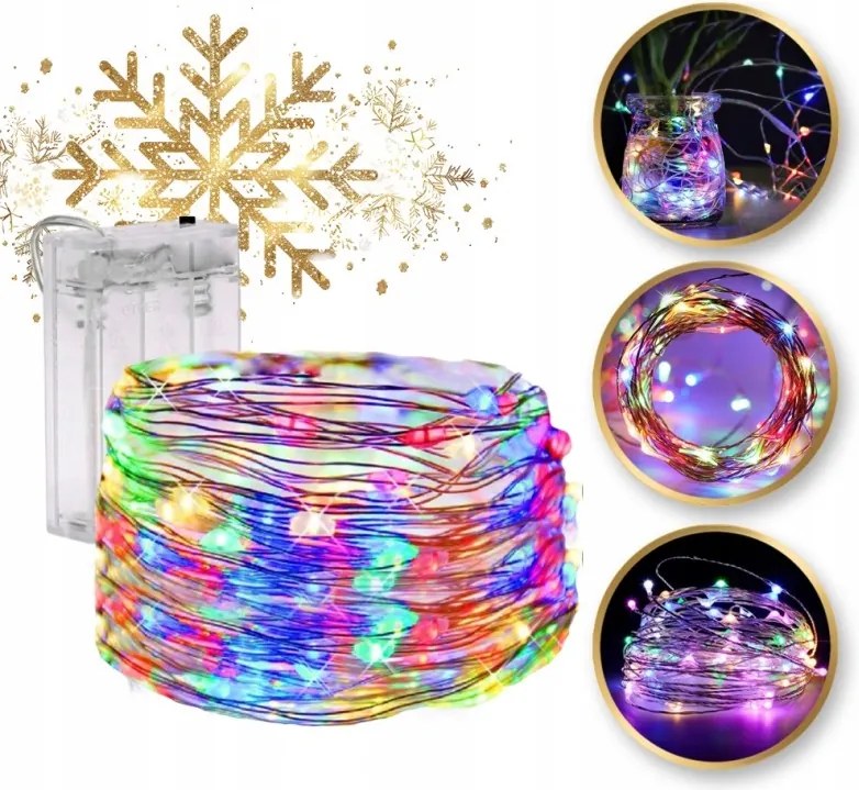 Beltéri damil lámpa 20 Led többszínű LAMP25MULTI