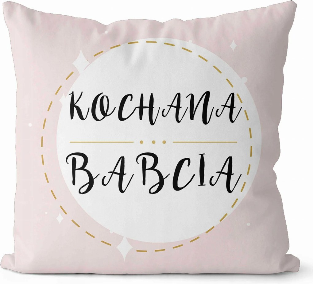 Párna 43x43 rózsaszín Szeretett Nagymama