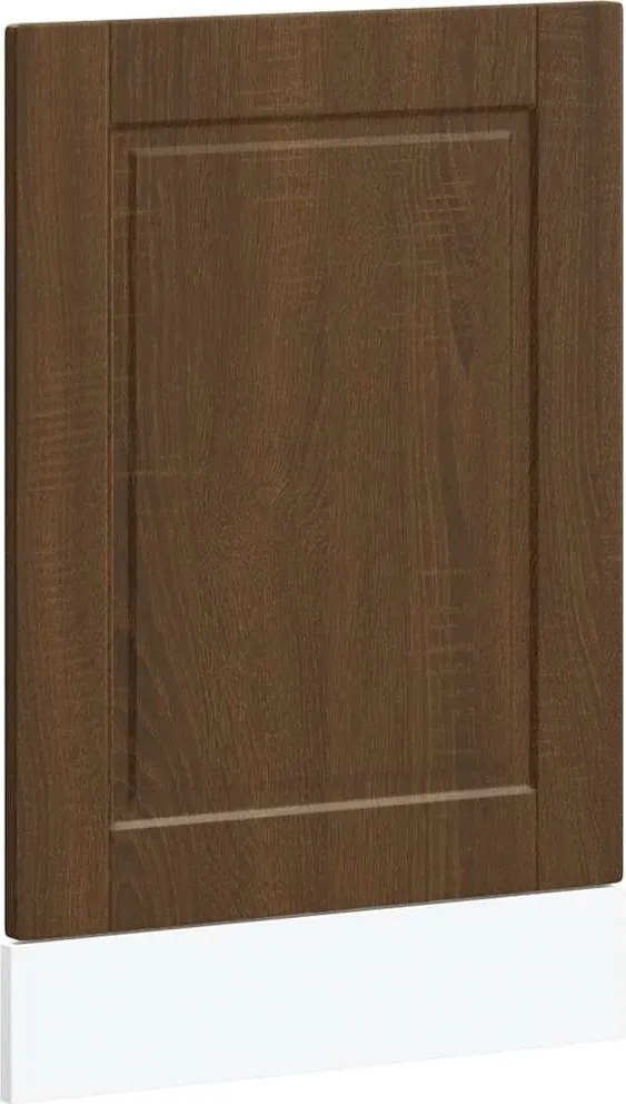 vidaXL mosogatógép panel "Porto" Barna tölgy 45x1,5x67cm Méretezett fa
