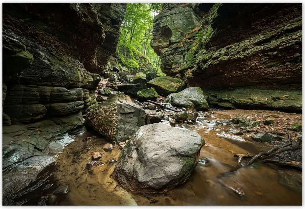 Poszterek 155x105 Sziklák Folyó Hegyek