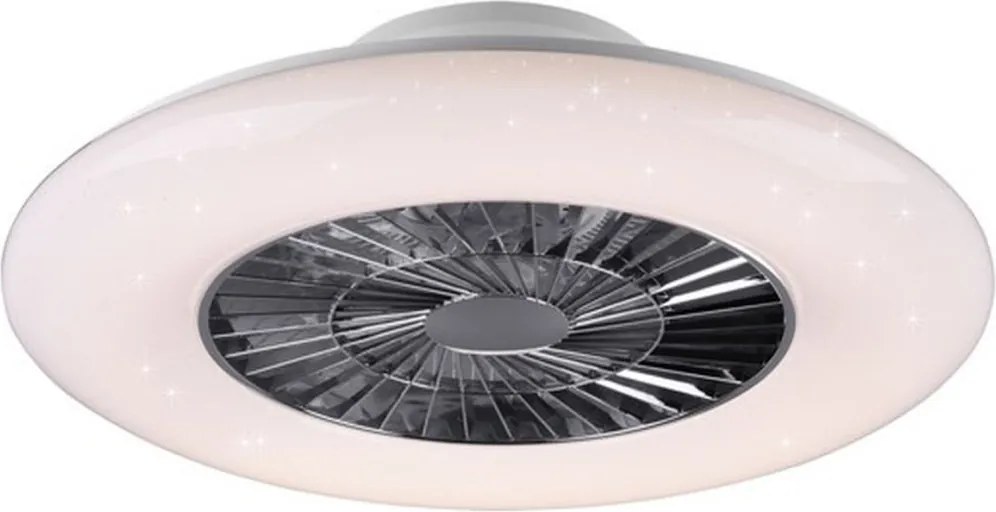 TRIO R62402106 VISBY Ventilátoros lámpa Ezüst LED IP20