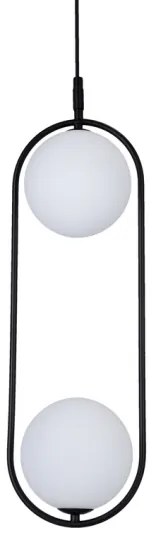 Csillár zsinóron CORDEL 2xG9/28W/230V fekete