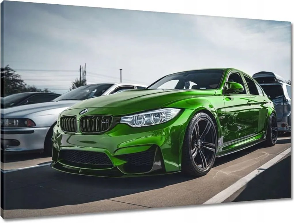 Vászonkép 90x60 Sportos zöld autó