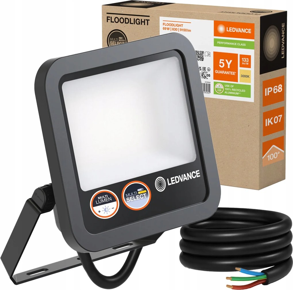 Led fényvető Lámpa 69W 3000K Vízálló Kültéri Ledvance Floodlight