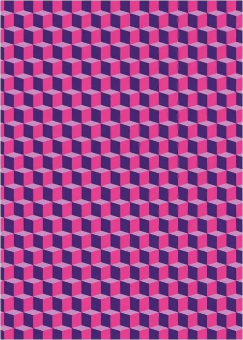 Fotótapéta Geometrikus kockák illúzió lila-rózsaszín vinil 184x254 +ragasztó