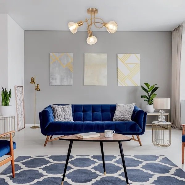 Rabalux 5548 - Csillár HOLLY 3xE14/40W/230V arany