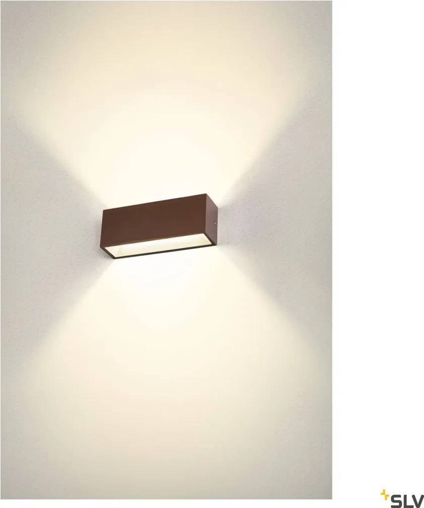 SLV 1005157 SITRA Modern Kültéri Fali Lámpa Rozsdás LED IP44
