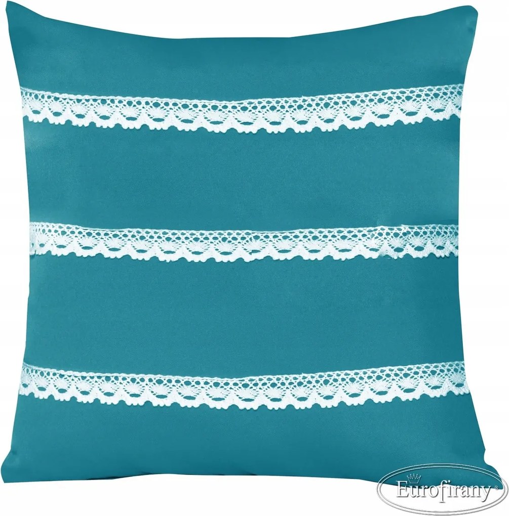 Dekorációs Párnahuzat 45x45 Jancsi Liliom/türkiz