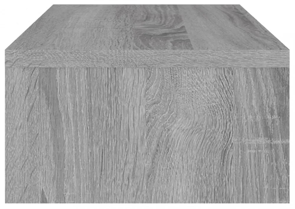 szürke sonoma színű szerelt fa monitorállvány 42x24x13 cm