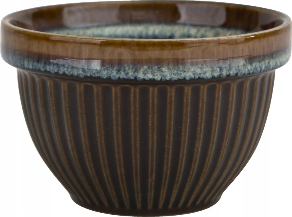 Kerámia tál 9 x 5,5 m Rib Bronz