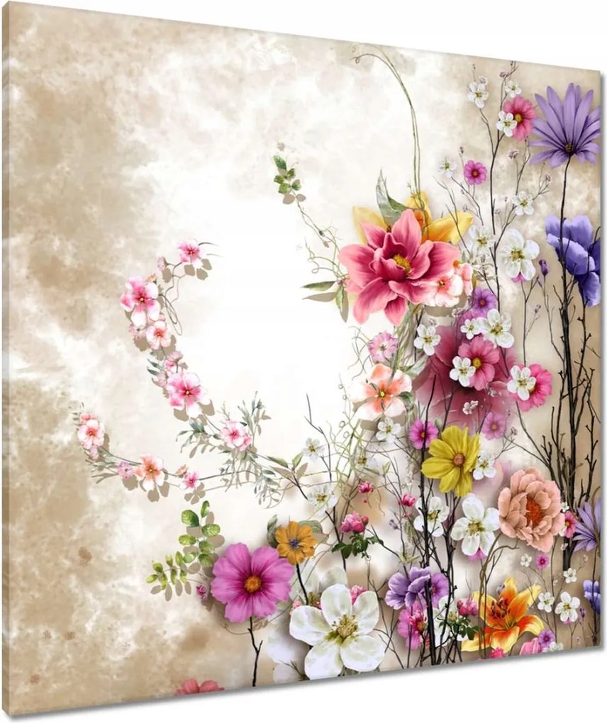 Vászonkép 80x80 Virág kompozíció Virág