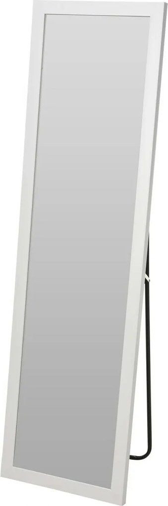 Álló tükör fehér 25x125 cm keskeny tükör nappali és hálószoba gardróbba