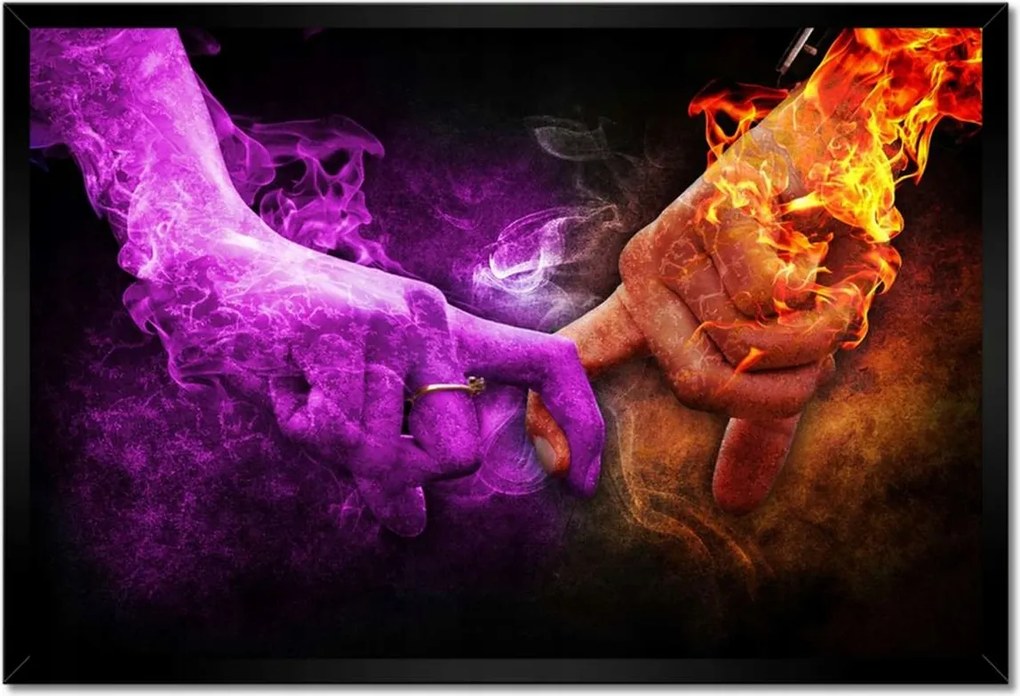 Poszterek keretben 60x40 Szerelmes érintés