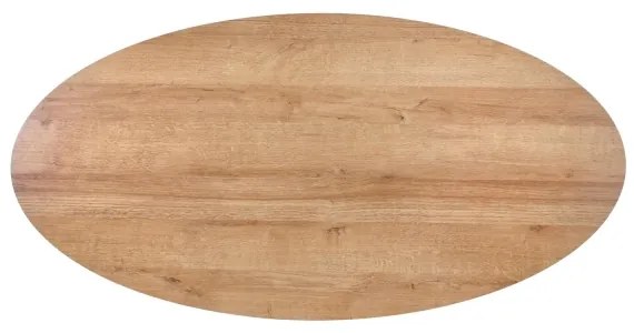 CAROLINA dohányzóasztal 41x120 cm arany tölgy/fekete