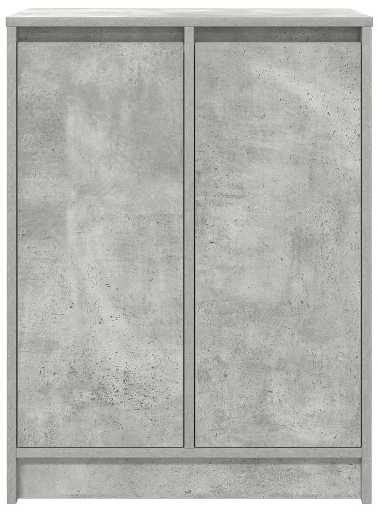 betonszürke szerelt fa cipőszekrény 57x34x76 cm