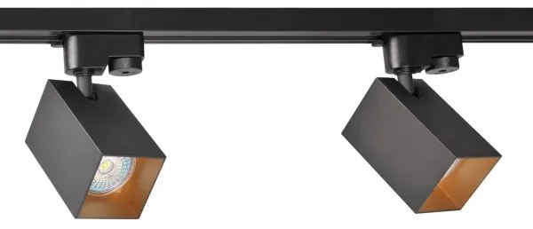 Spotlámpa sínrendszerhez SQUARE 3xGU10/10W/230V + 1 m sín rendszer