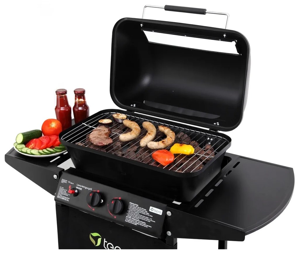 Tepro 508C Gázgrill lávakövekkel Irvine, 94 x 51 x102 cm