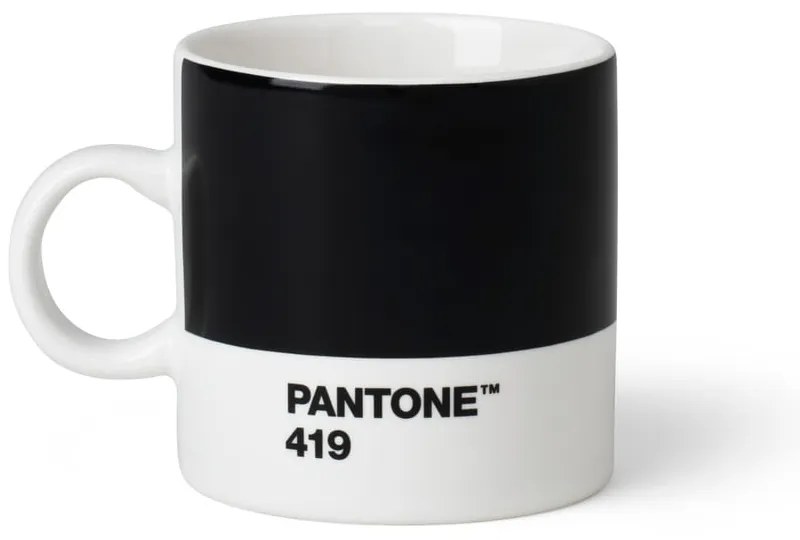 Fekete kerámia eszpresszó bögre 120 ml Espresso Black 419 – Pantone