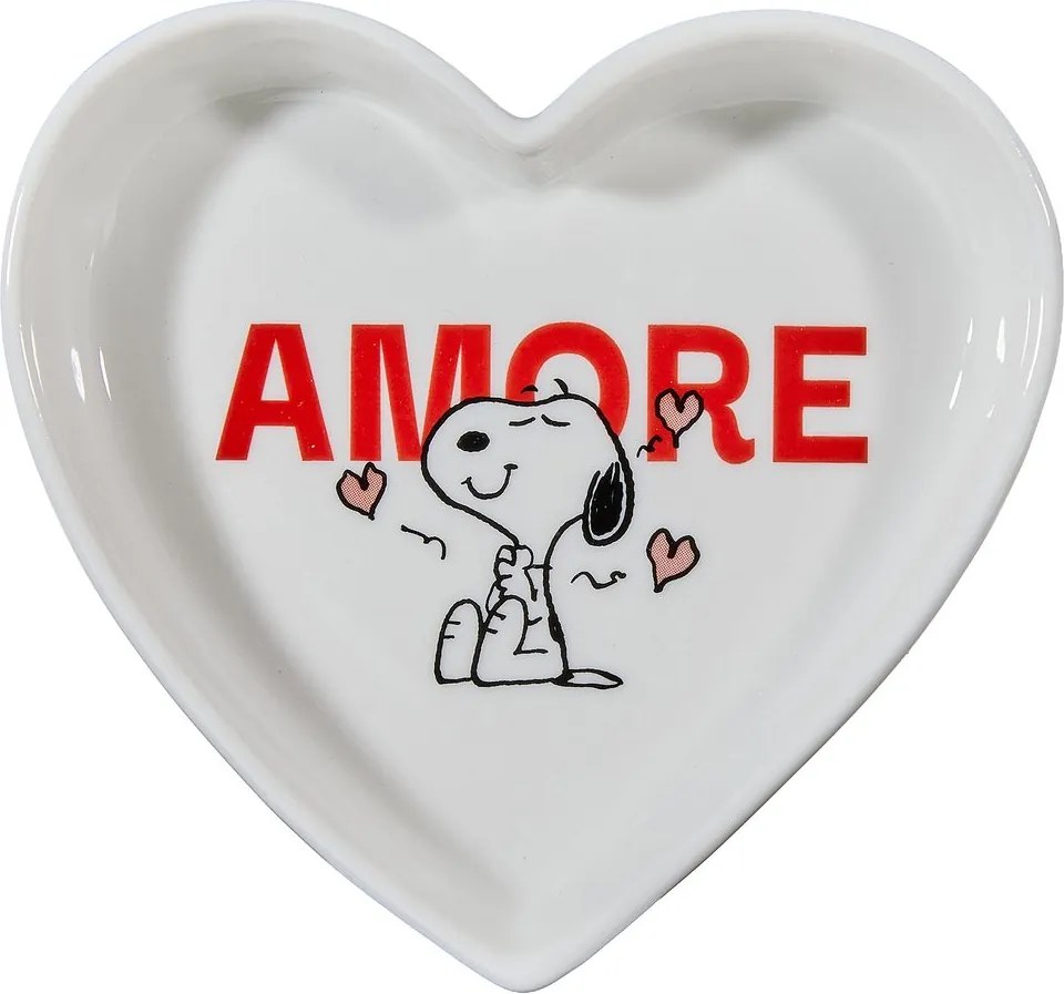 PEANUTS szív alakú tálka 10,3 cm , Amore