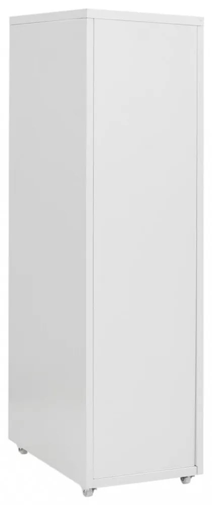 szürke fém mobil iratszekrény 28 x 41 x 109 cm