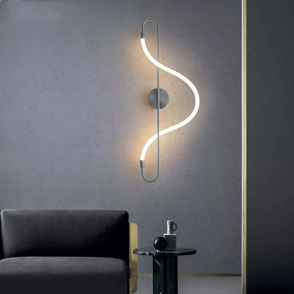 Szerszámlámpa, LED fali lámpa 25W APP859-W Hosszú króm, króm, OSW-03994