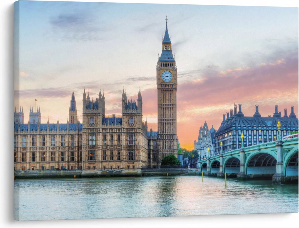 Kép - London pasztell színekben (70x50 cm)