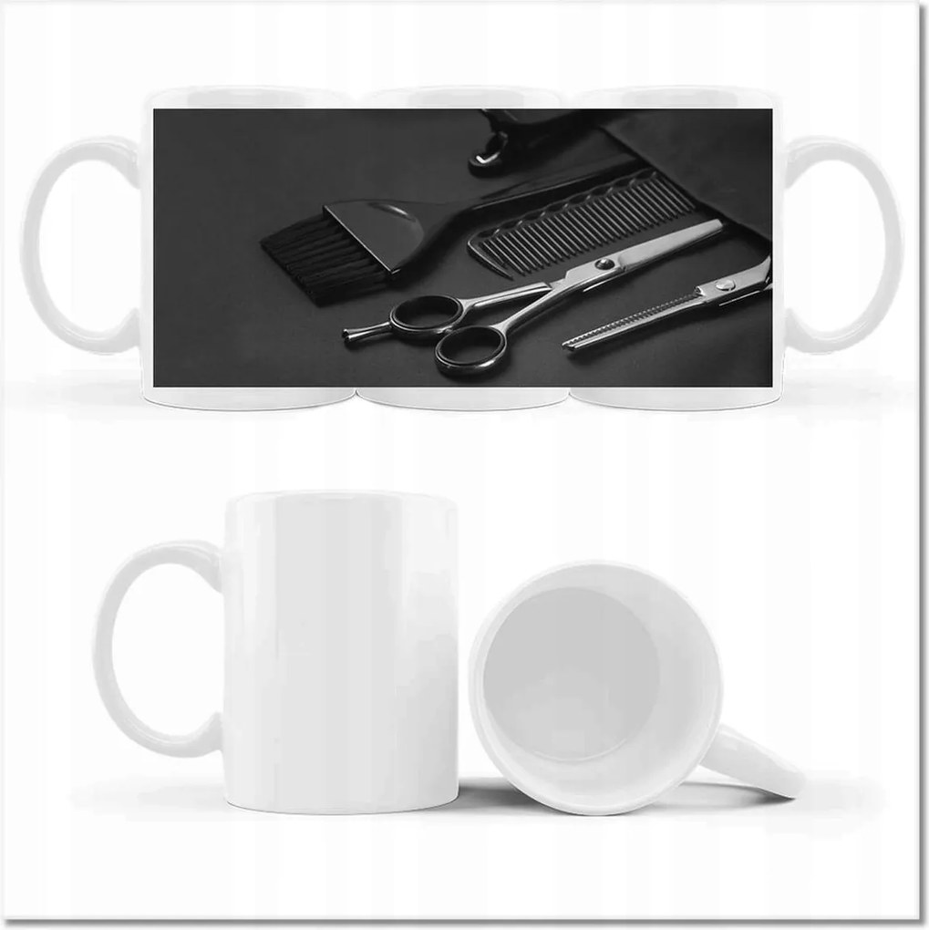 Nyomott mintás bögre Barber eszközök