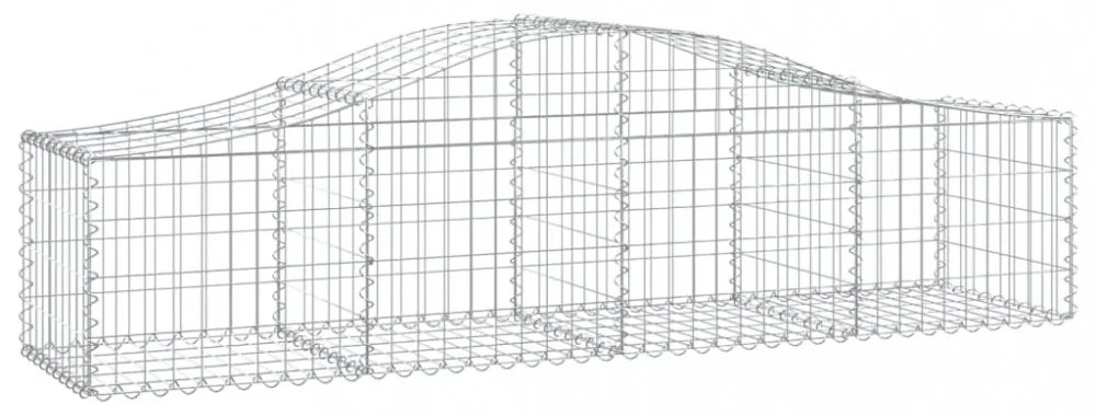 20 db íves horganyzott vas gabion kosár 200x50x40/60 cm