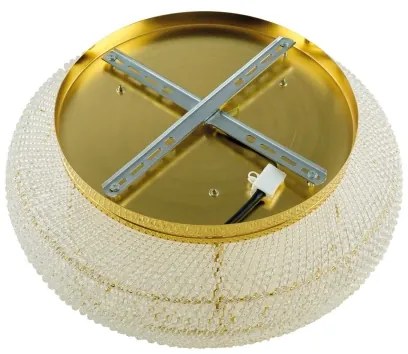 Ideal Lux - Kristály mennyezeti lámpa PASHA 6xE14/40W/230V átm. 40 cm arany