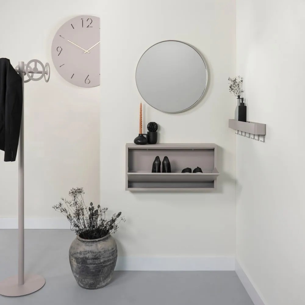 Szürke-bézs fém fali fogas polccal Dax Play – Spinder Design