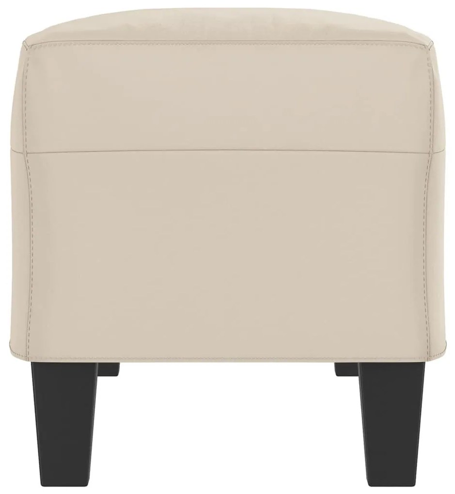 krémszínű mikroszálas szövet pad 100 x 35 x 41 cm