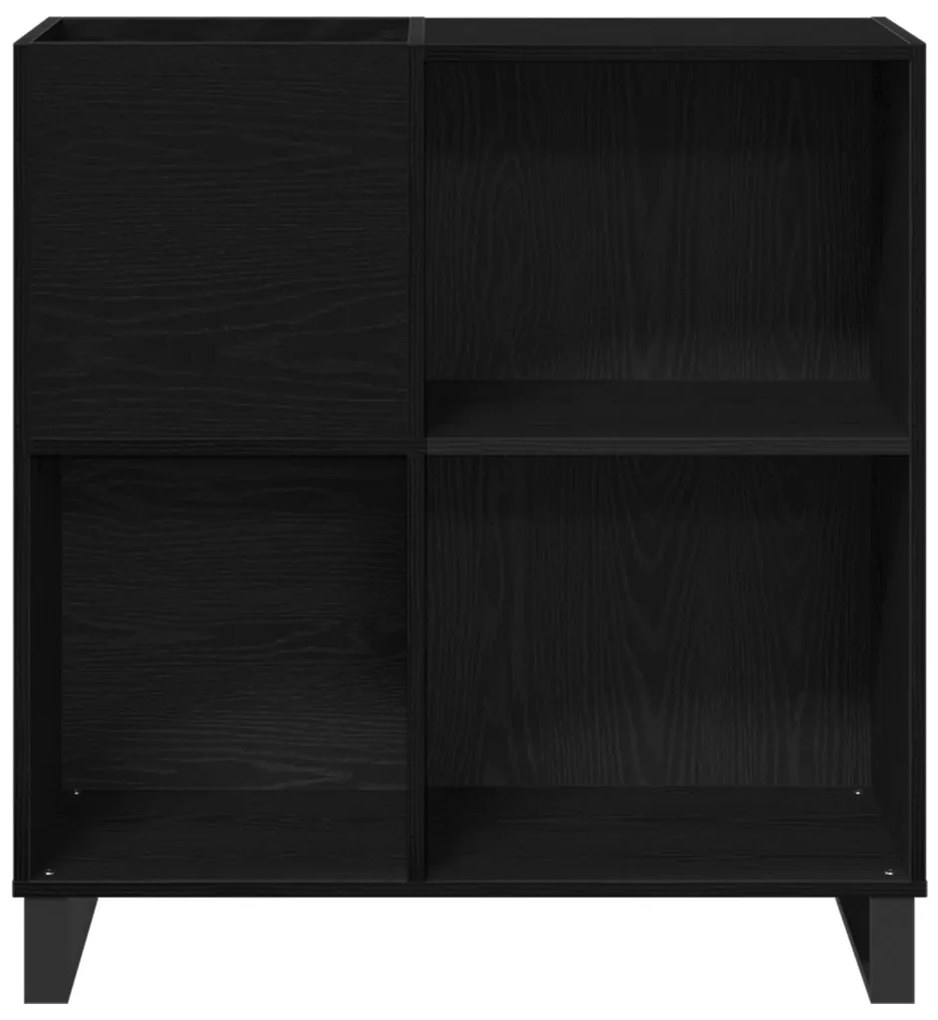 Rekordszekrény Fekete tölgy 84.5x38x90 cm Mérnöki faforgács