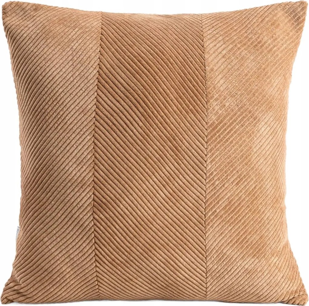 Fallere párnahuzat kordbársony taupe mintával 45x45 cm Homla