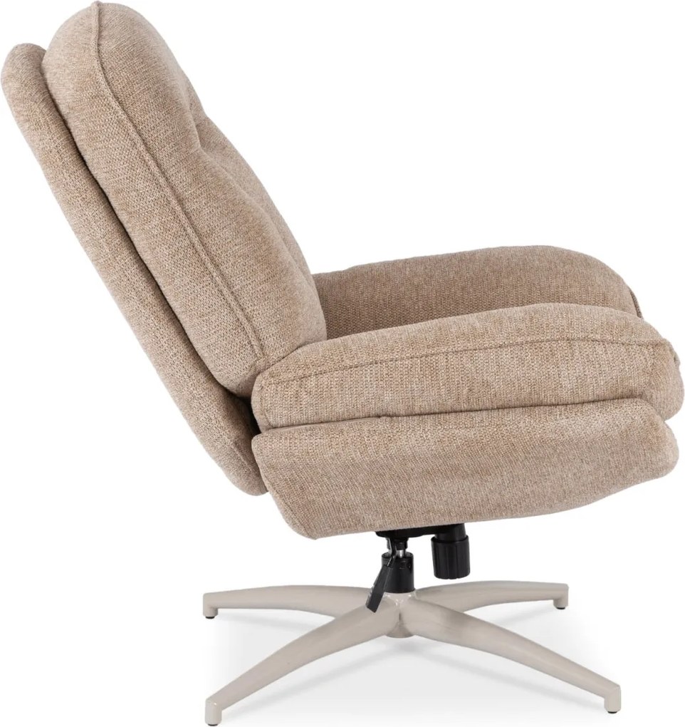 Fotel Wypoczynkowy Obrotowy MESA Beżowy
