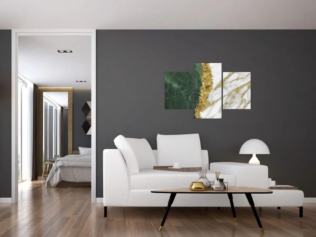 Kép - Zöld márvány N⁰1 (90x60 cm)