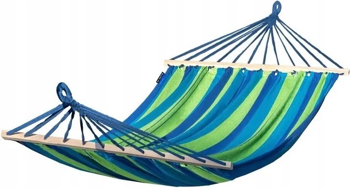 Acadia kerti függőágy 200x120 zöld Potenza keresztlécekkel