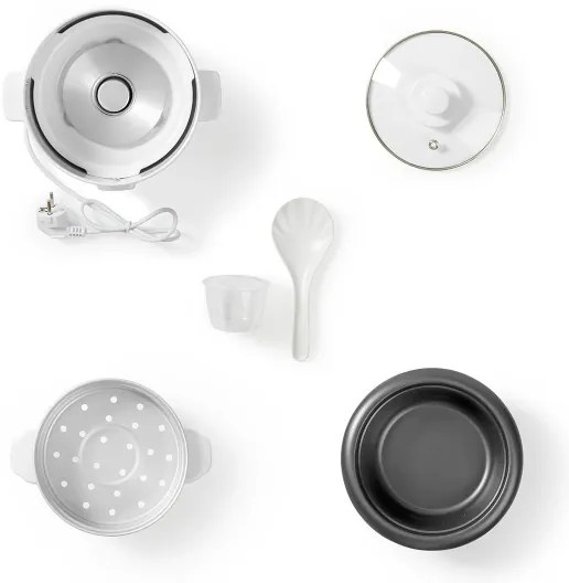 Nedis KARC06WT - Rizsfőző 300W/230V 0,6l fehér